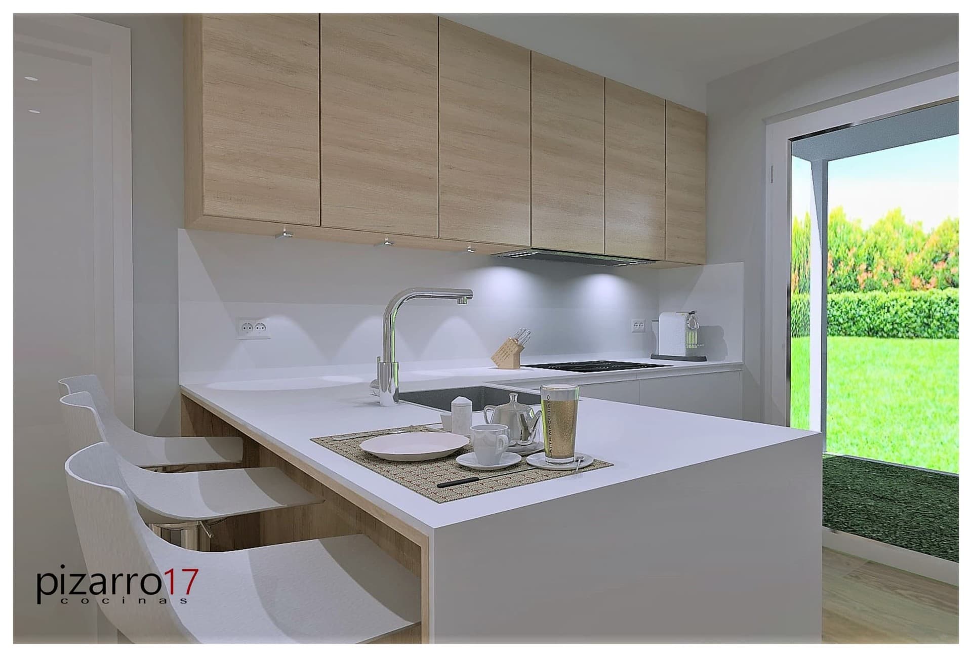 Trabajo de reforma de cocina por Pizarro 17 en Vigo